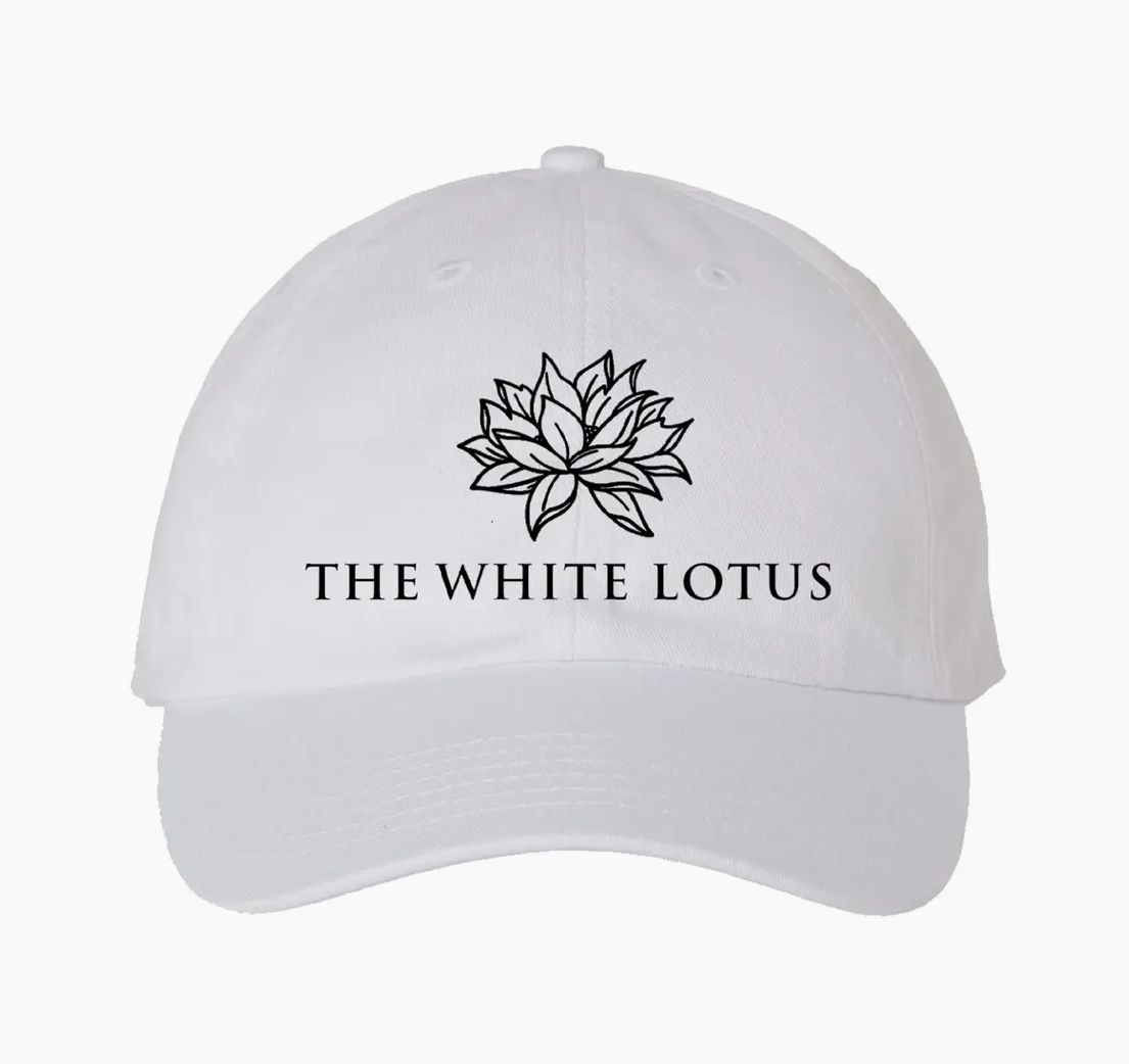 White Lotus White Dad Hat