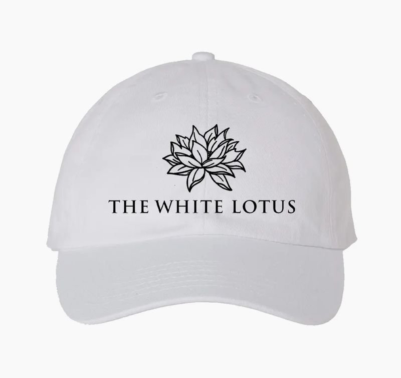 White Lotus White Dad Hat