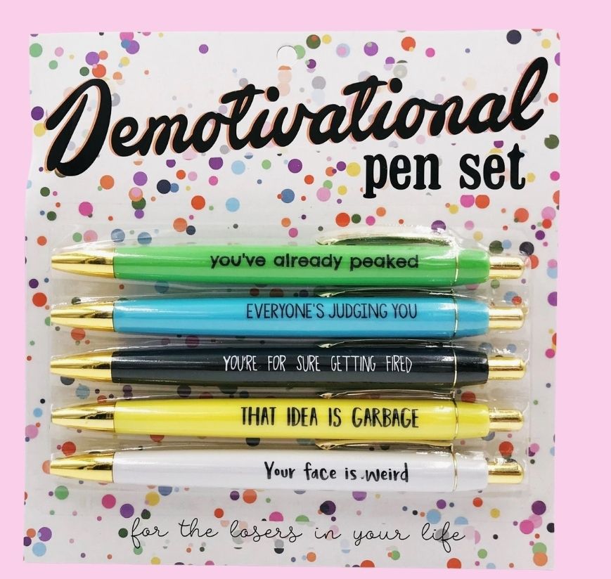 Demotivational Pen Set 