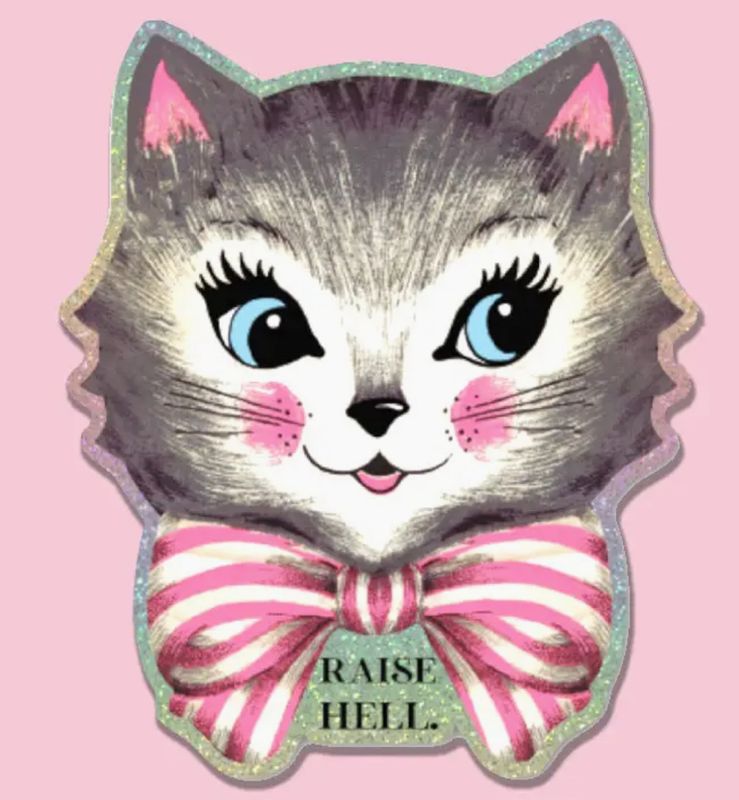 Raise Hell Cat Pixie Dust Sticker 