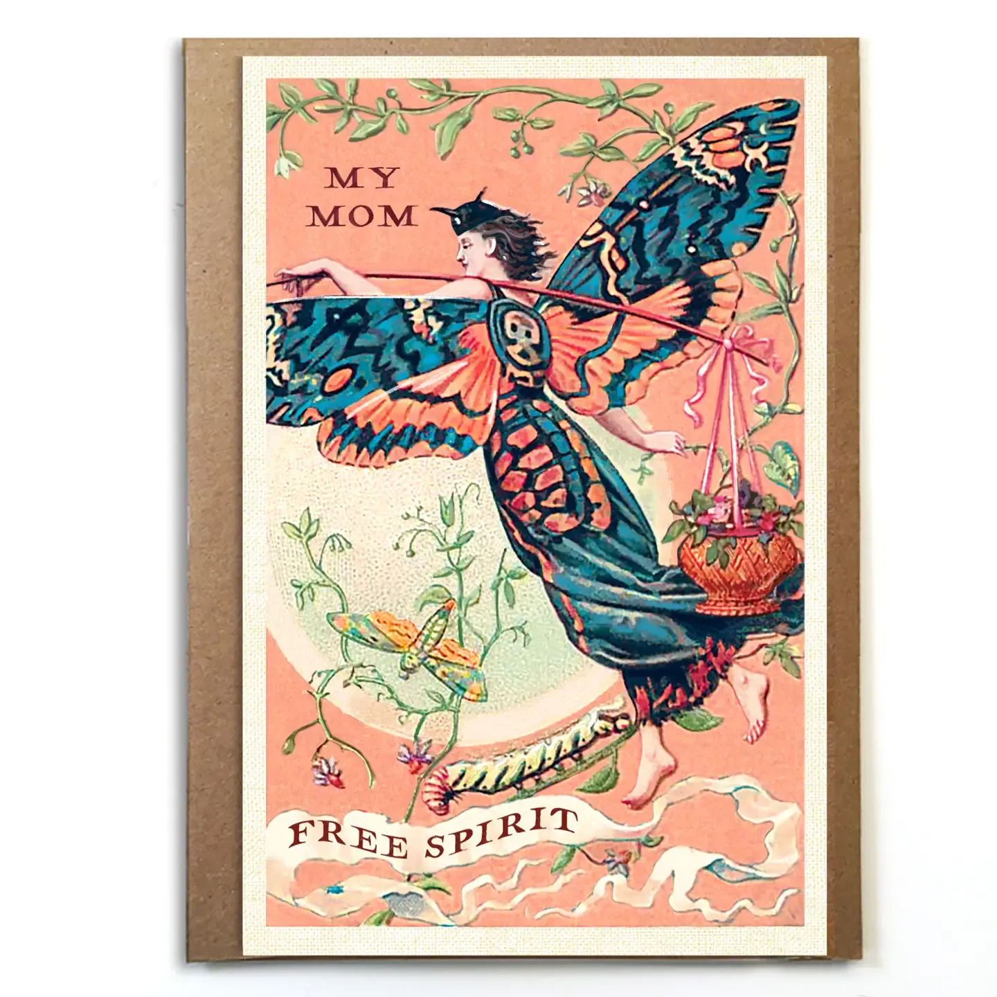 My Mom, Free Spirit, Unique and Original Mother’s Day Card 