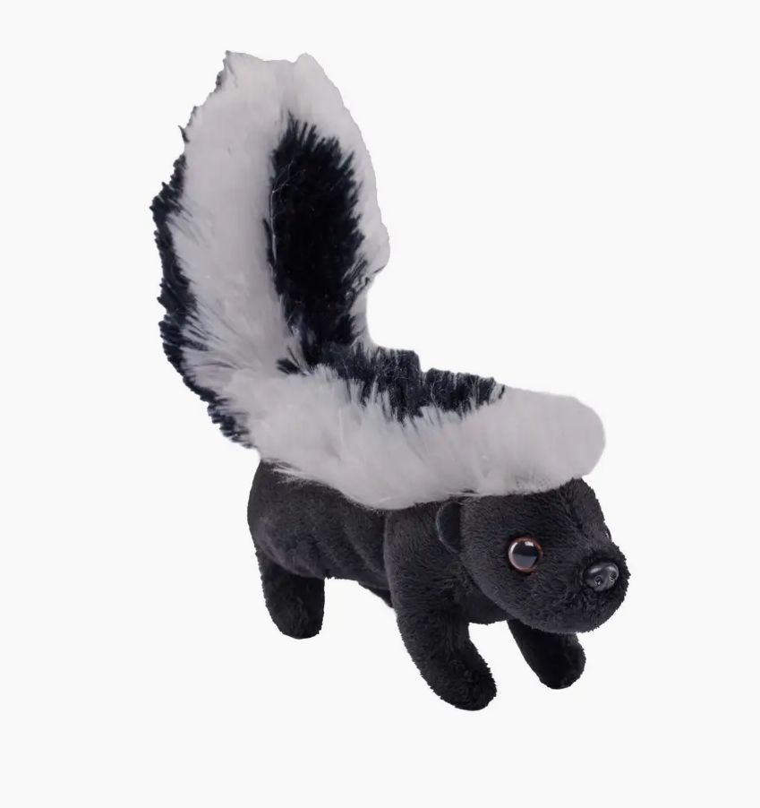 Pocketkins Eco Skunk Stuffed Animal 5"