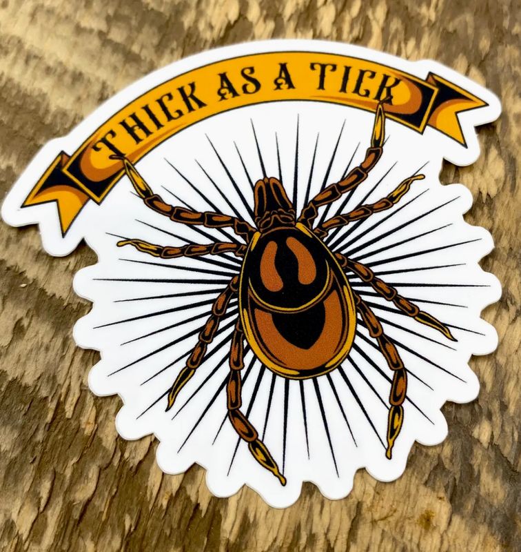 Thick Tick Sticker