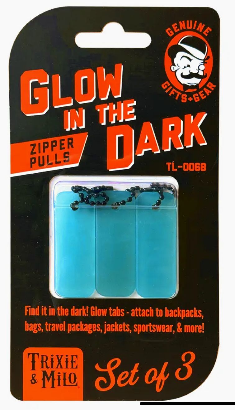 Glow Zipper Pulls (Set of 3)