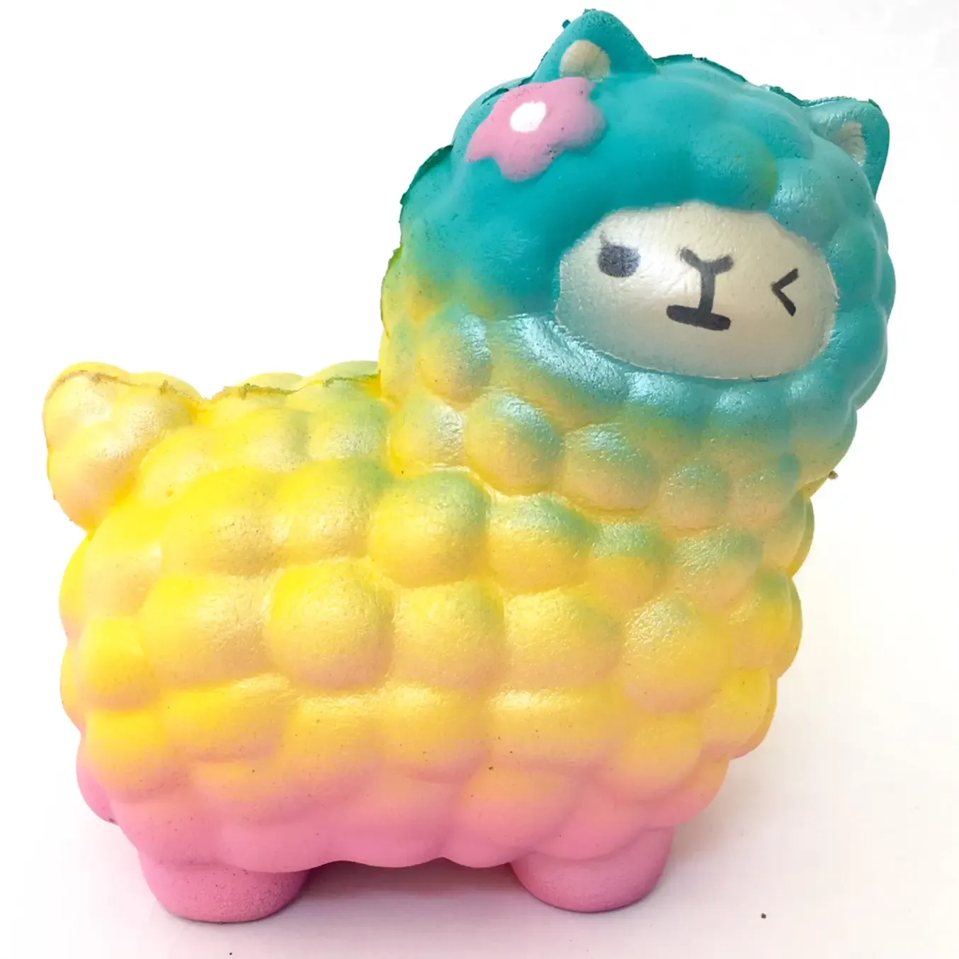 Rainbow Llama Squishy