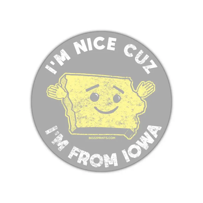 I'm Nice Sticker
