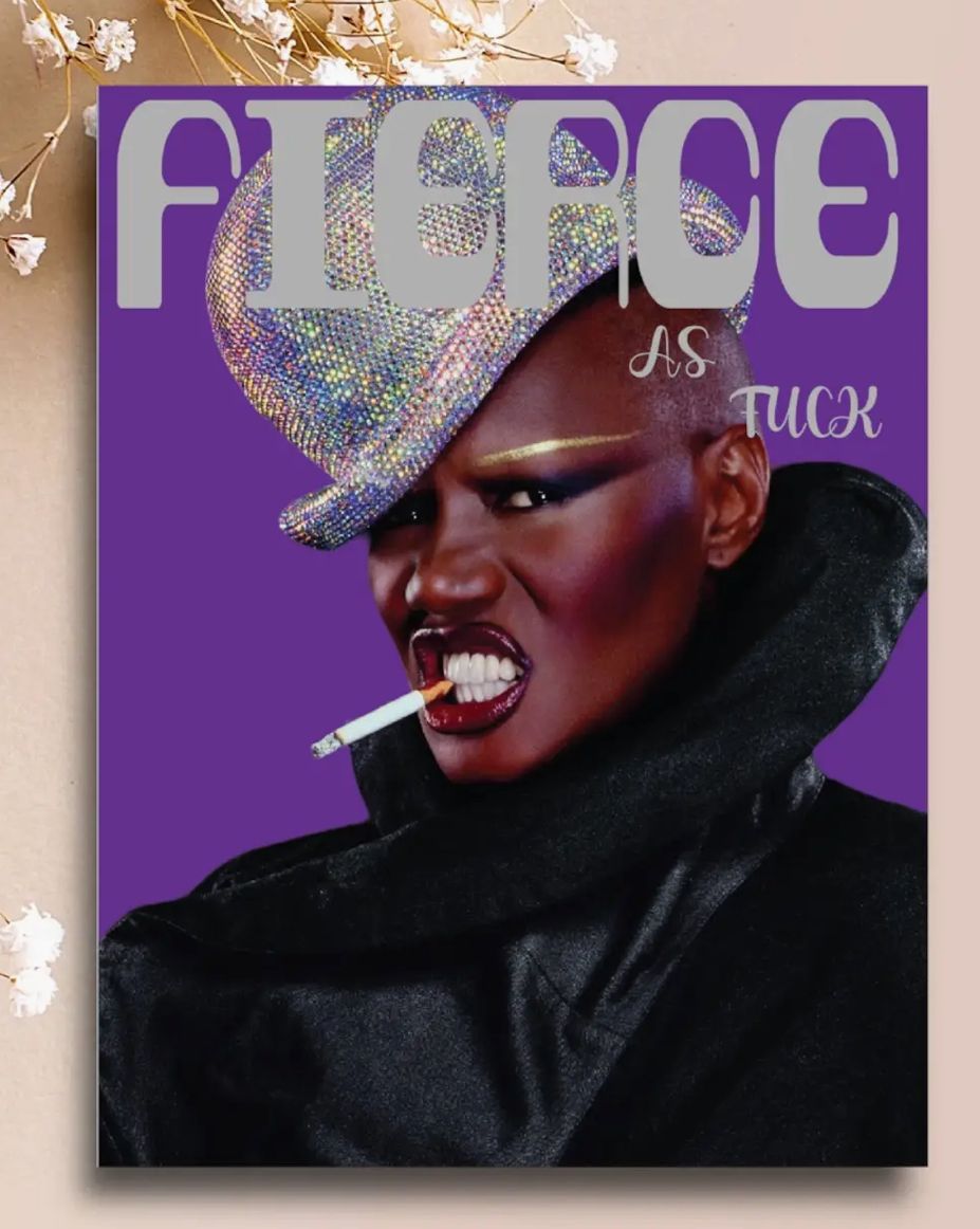 Fierce As Fuck Blank Greeting Card