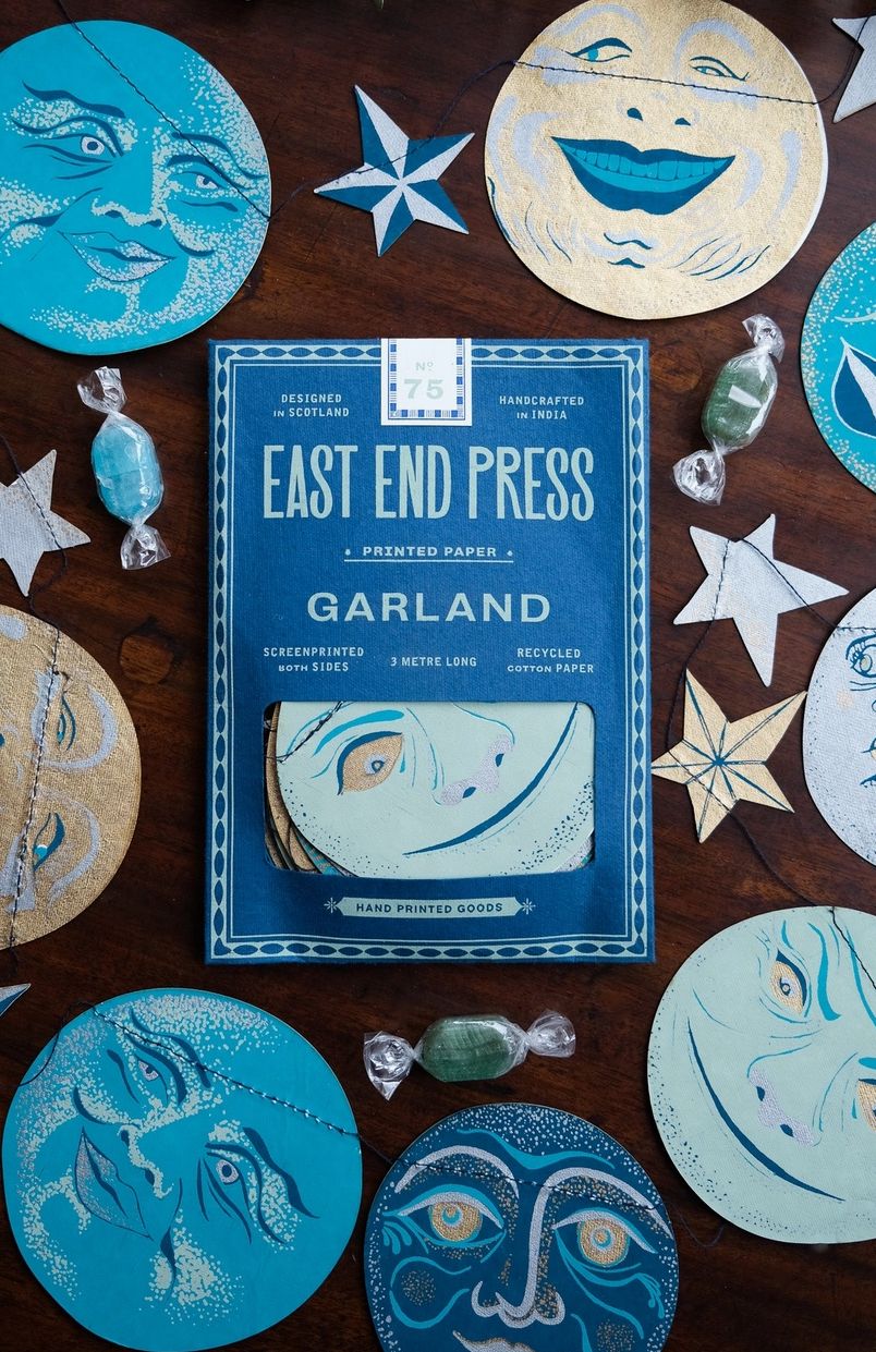 Man on the Moon Sewn Garland