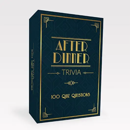 After Dinner Trivia Quiz Box