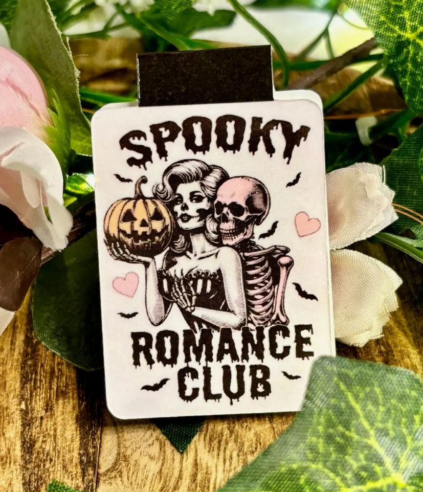 Spooky Romance Club Magnetic Bookmark