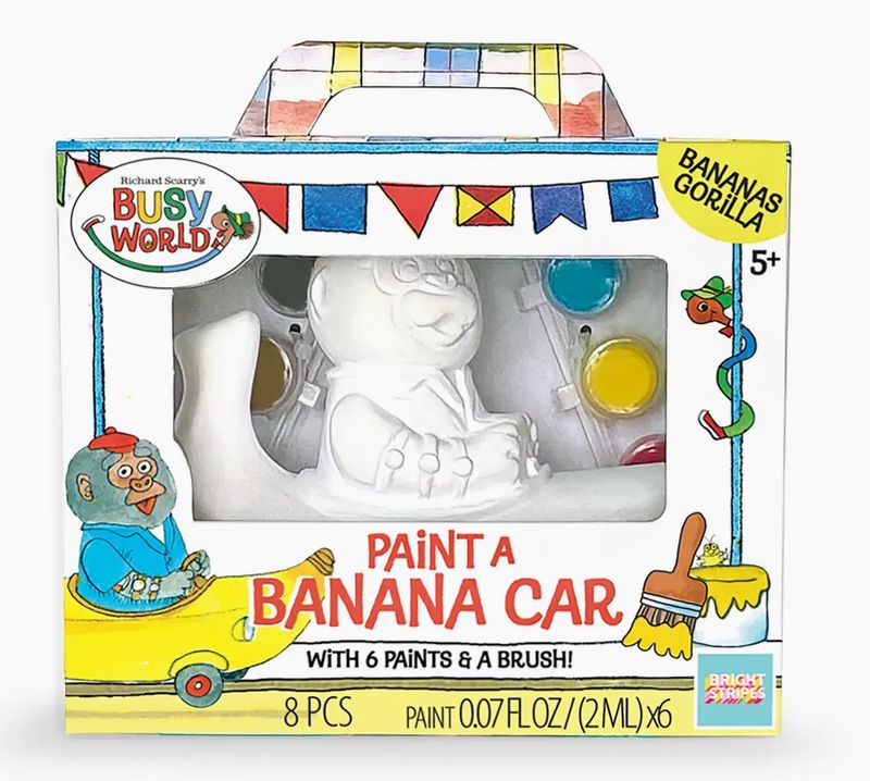 Gorilla - Richard Scarry's Busy World Paint A Racer: Bananas Gorilla