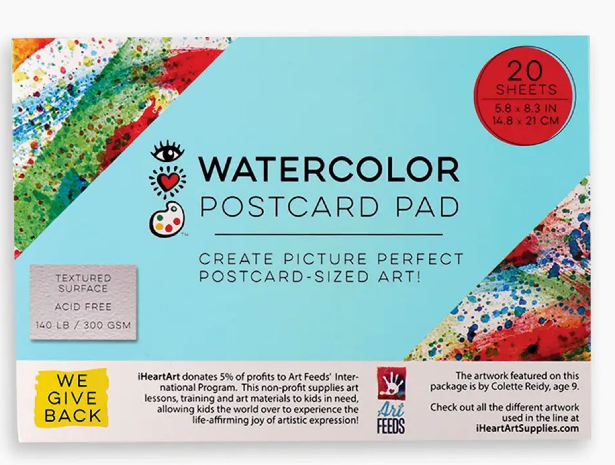 Watercolor Postcard Pad 