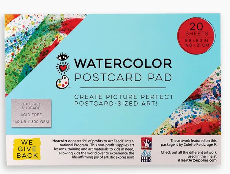 Watercolor Postcard Pad 