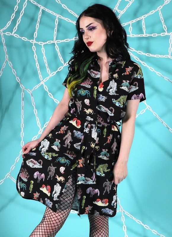 Cryptids Rayon Dress