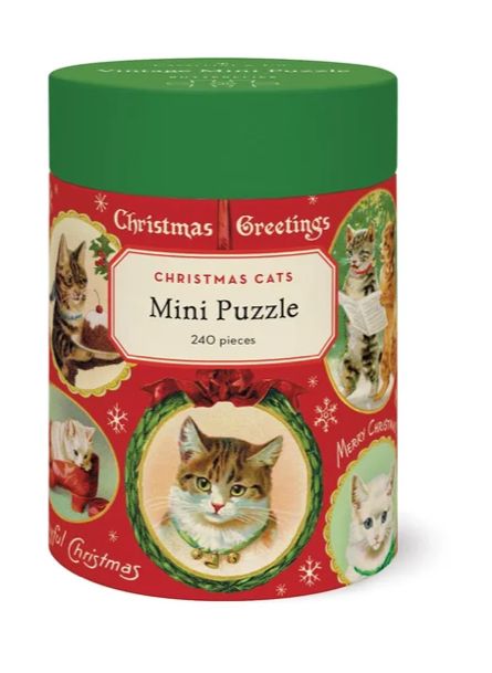 Christmas Cats 240 Pieces Mini Puzzle