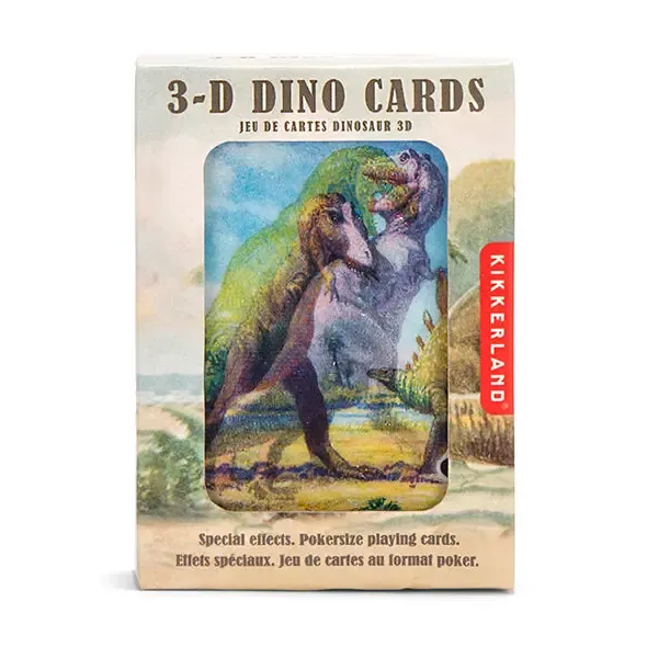 3-D Dinosaur Playing Cards