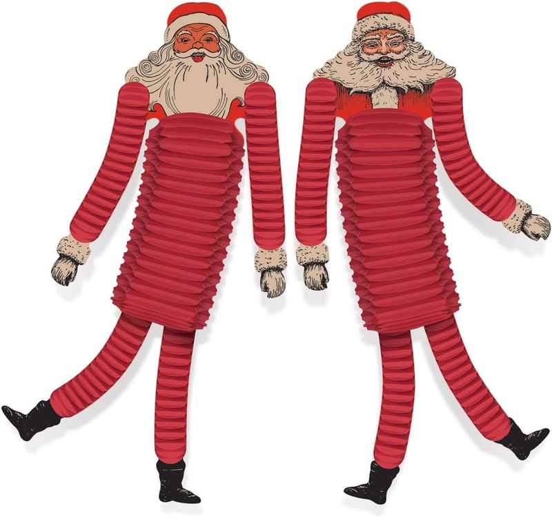 Beistle Santa Tissue Dancers - 2 Pieces 