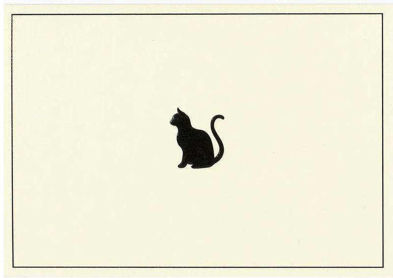 Black Cat Blank Note cards