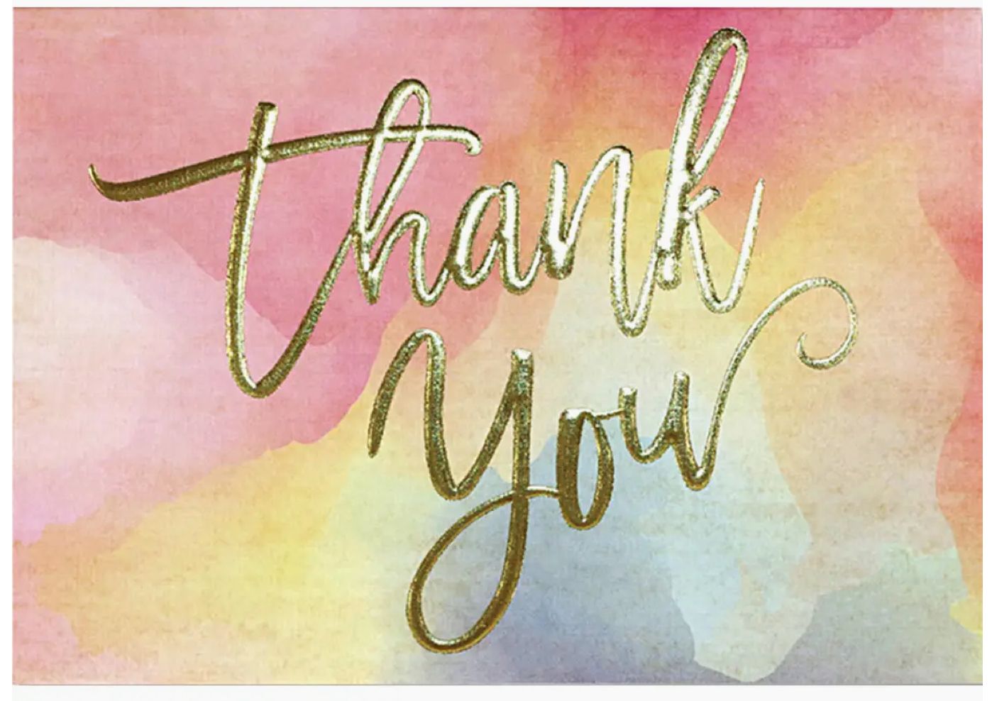 Watercolor Sunset Thank You Notes