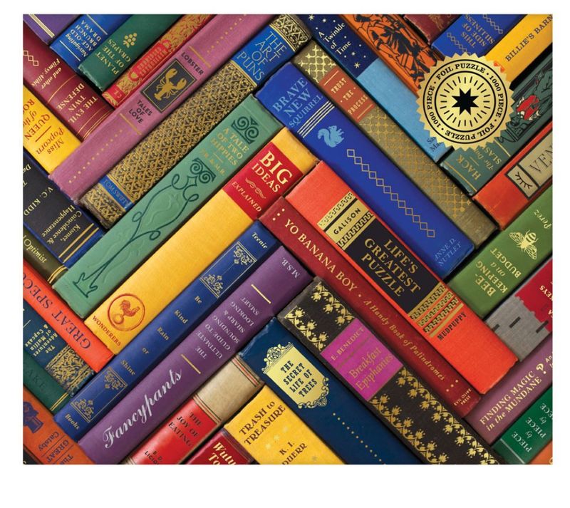 Vintage Library 1000 Piece Foil Puzzle