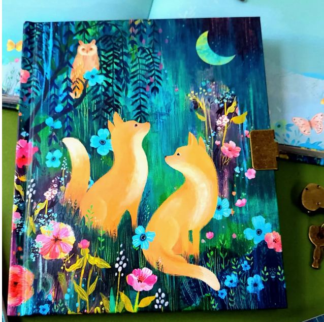 Moonlight Meadow Lockable Journal 