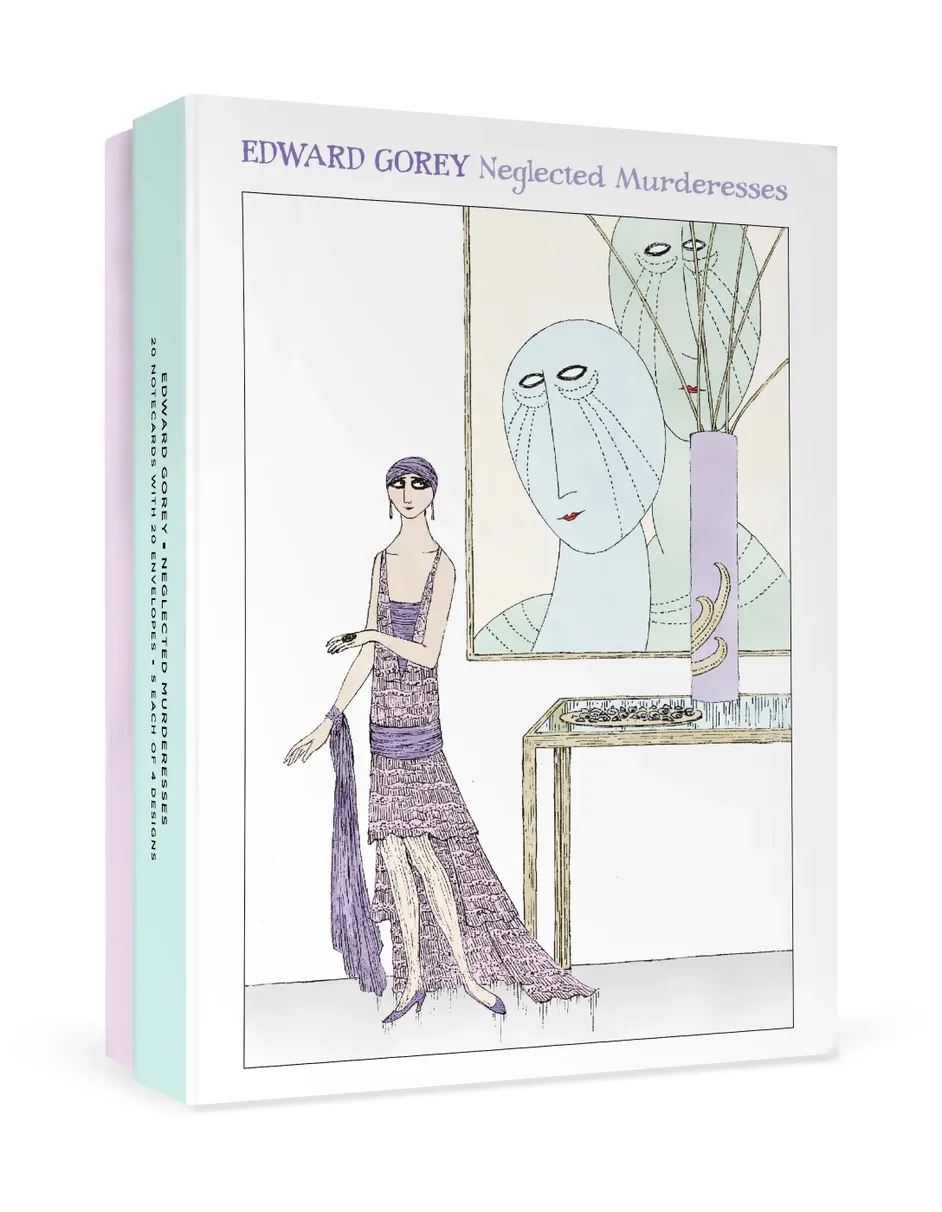 Edward Gorey Neglected Murderesses 20 Notecards