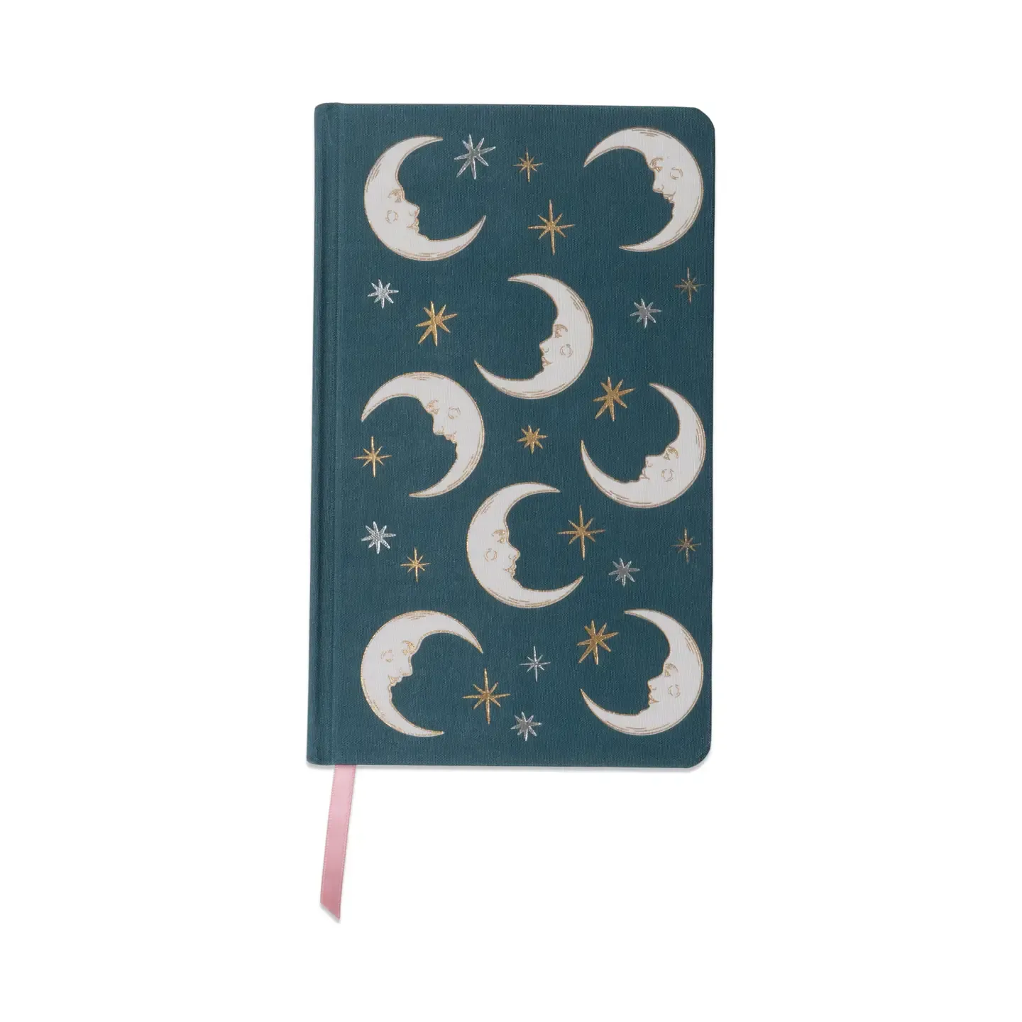 Cloth Covered Journal Teal Moon
