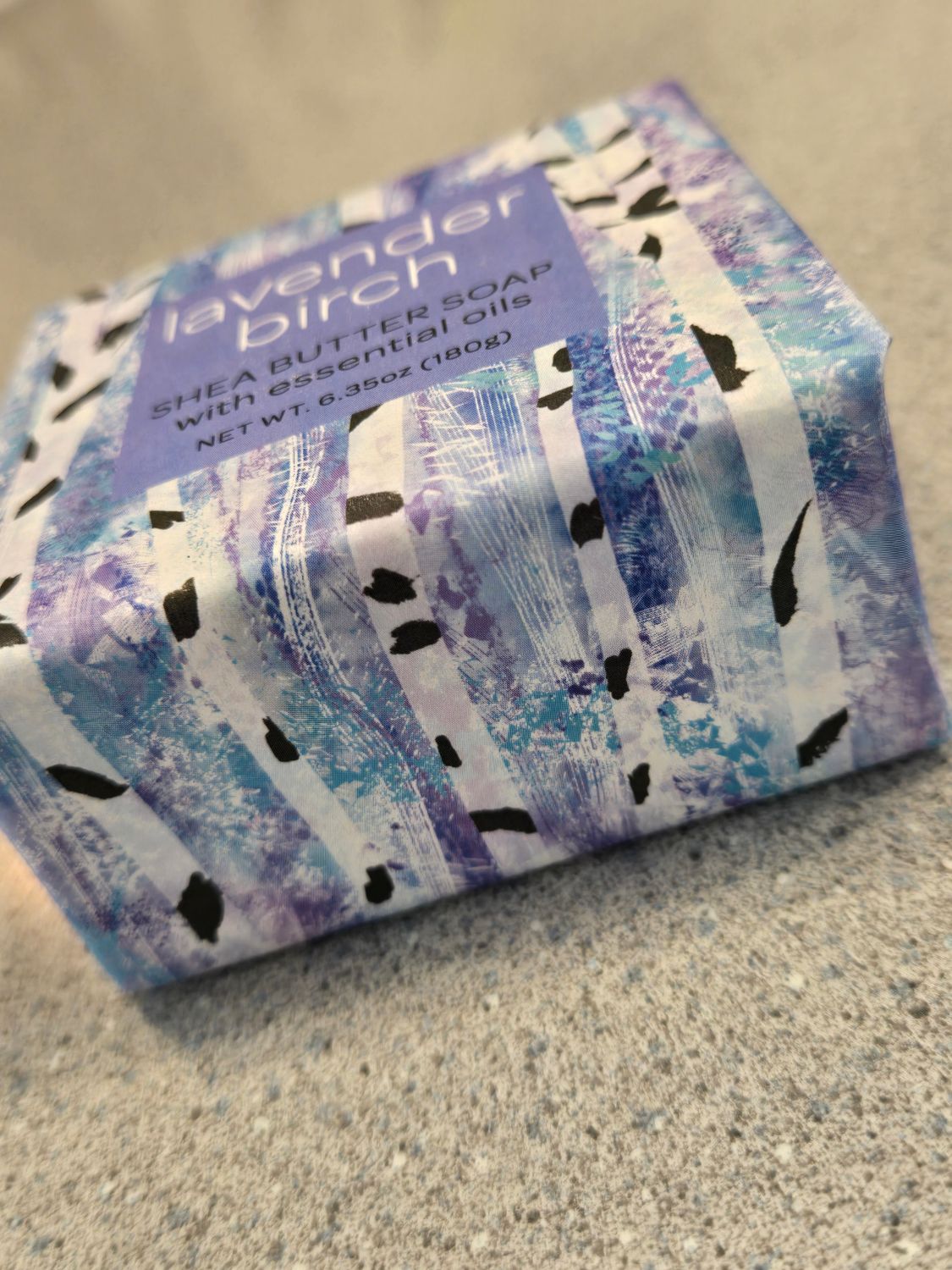 Lavendar Birch Shea Butter Soap 6 oz