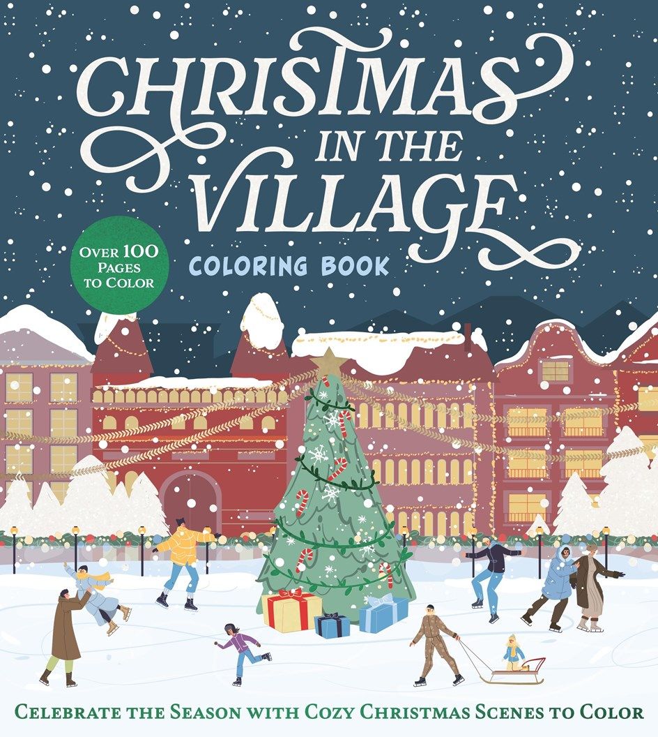 Christmas In The Village Coloring Book