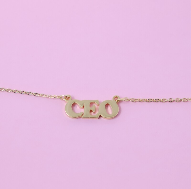 CEO 14k Gold Plated Necklace