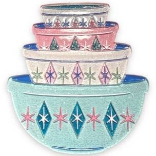 Acrylic Pyrex Mixing Bowls Brooch
