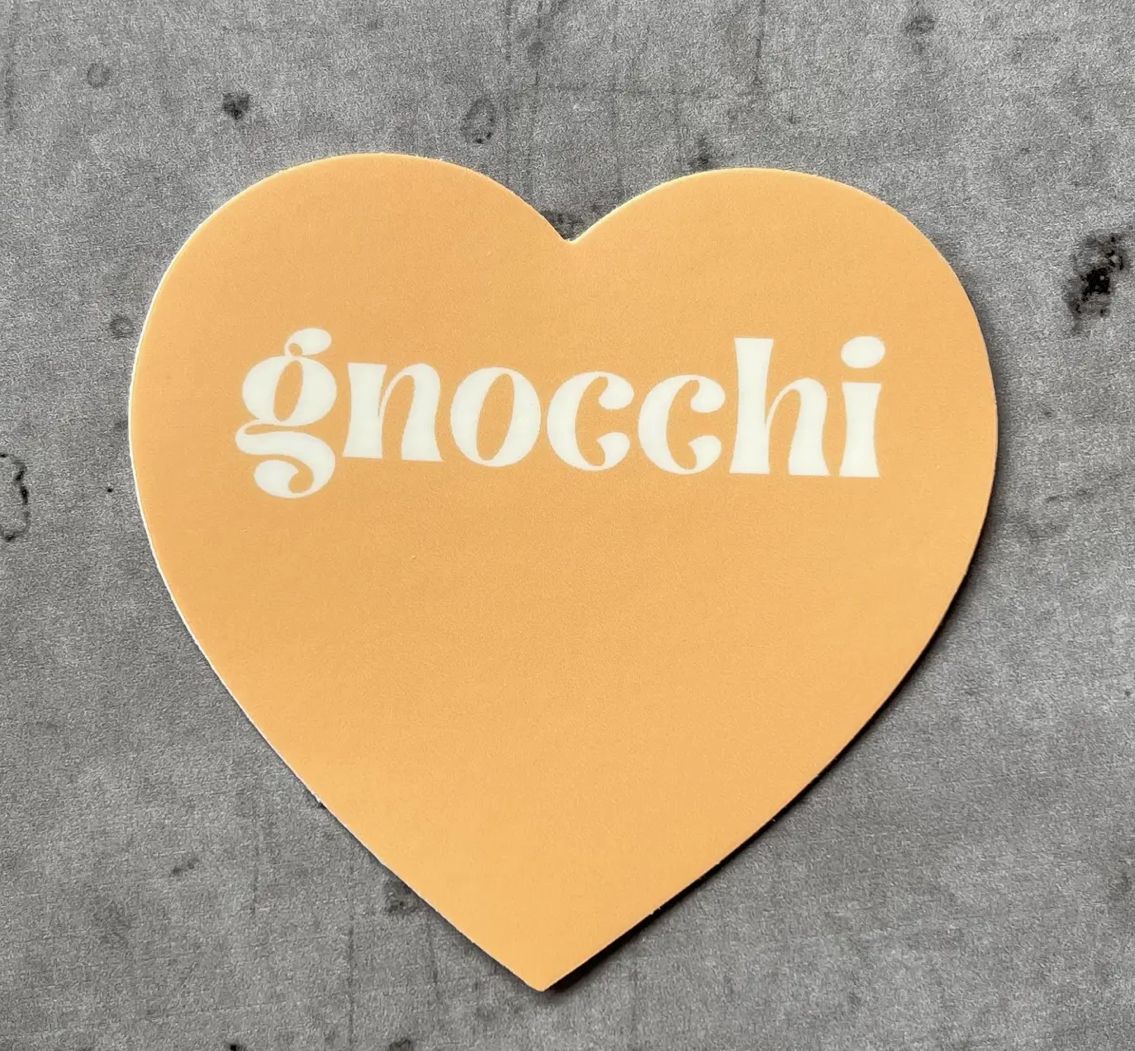 Gnocchi Heart Sticker