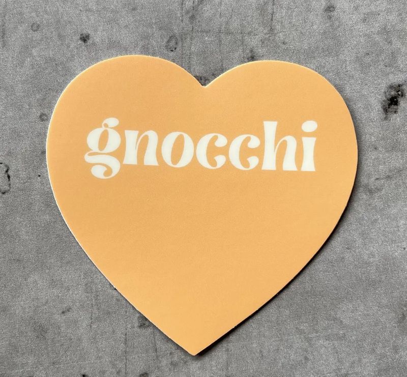 Gnocchi Heart Sticker