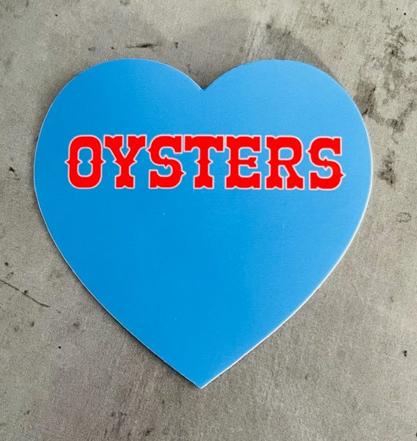 Oysters Heart Sticker