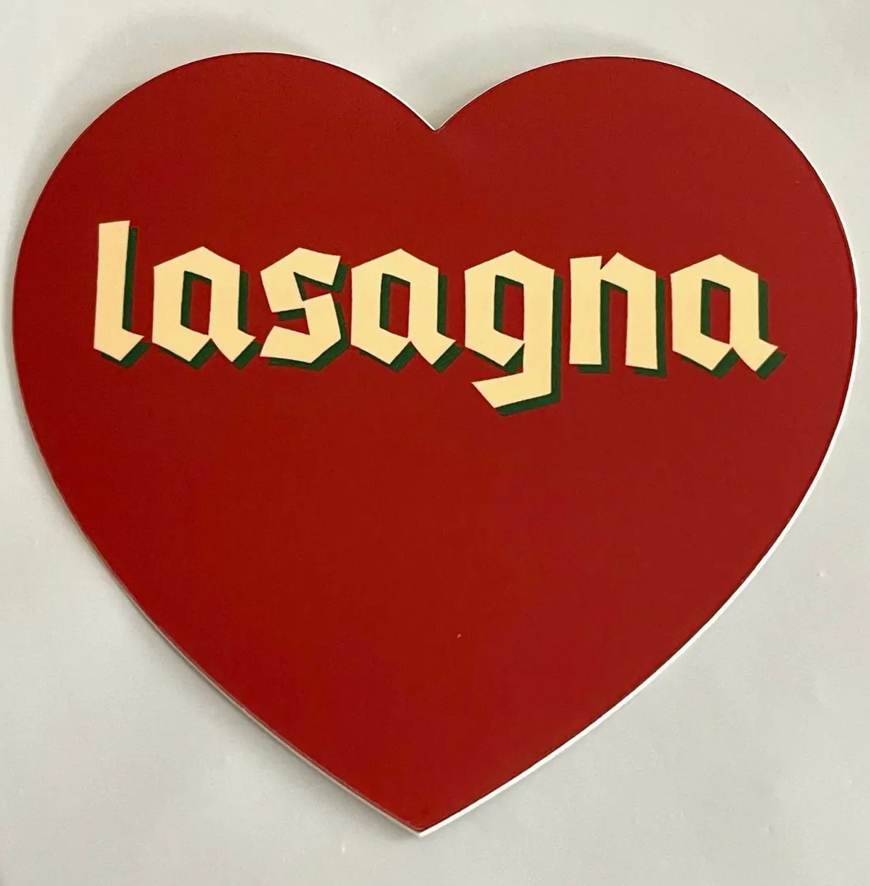 Lasagna Heart Sticker