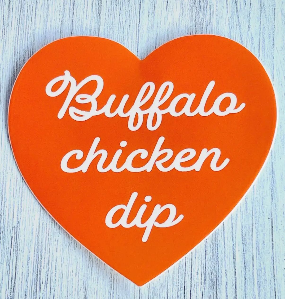 Buffalo Chicken Dip Heart Sticker