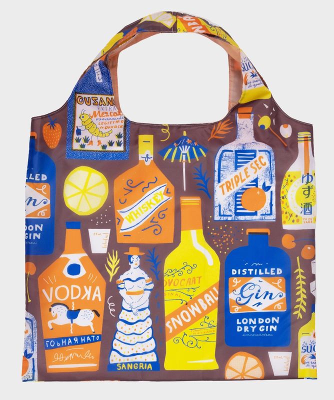 Cocktails Art Sack Reusable Tote