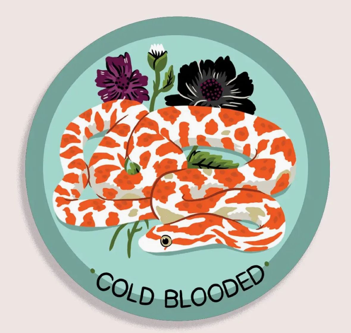 Cold Blooded Vinyl Sticker 