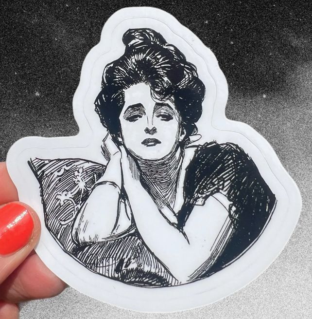 Gibson Girl Sticker 3”