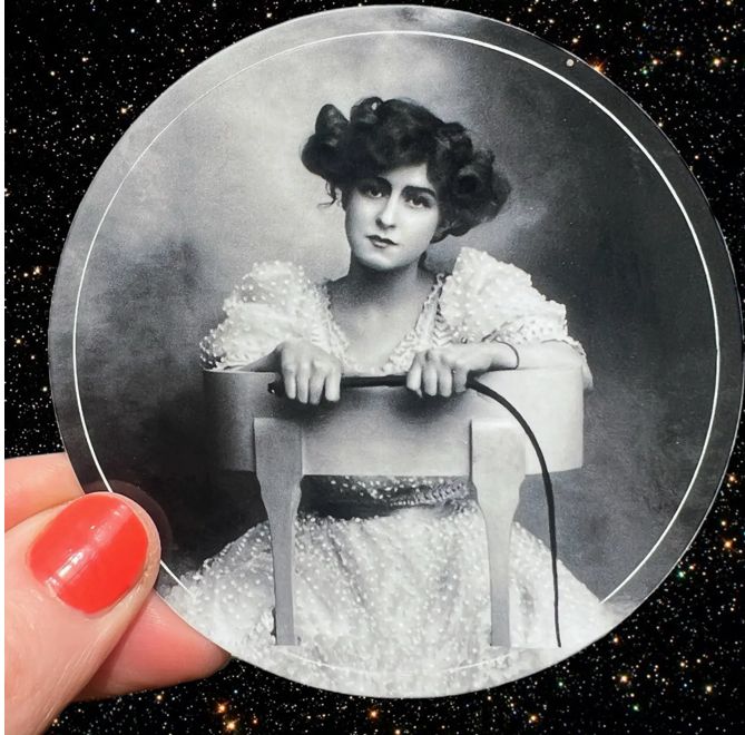 Lady With A Whip Sticker 3”