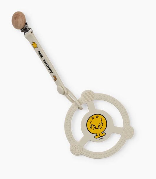 Silicone Teether Ring: Mr. Happy