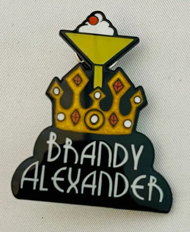 Brandy Alexander Enamel Pin