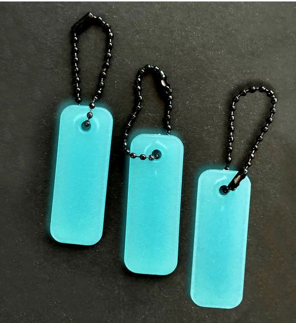 Glow-in-the-Dark Zipper Pulls (Set of 3)