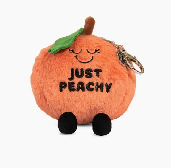 Just Peachy Bag Charm Plush