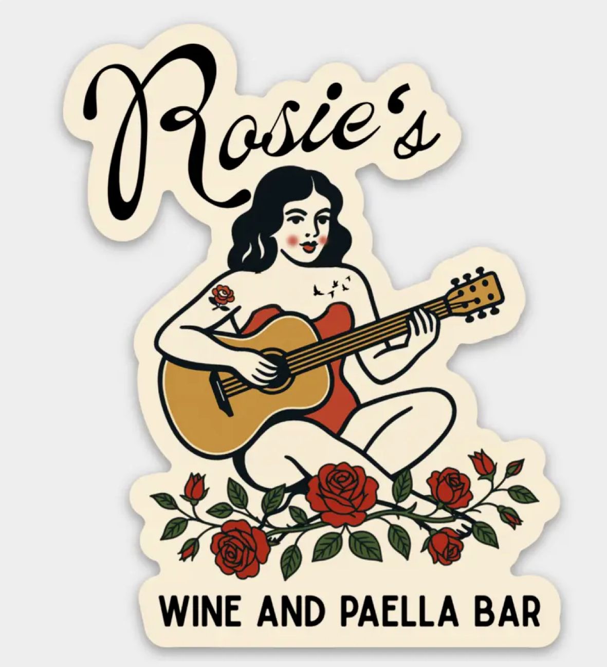 Rosie's Wine and Paella Sticker