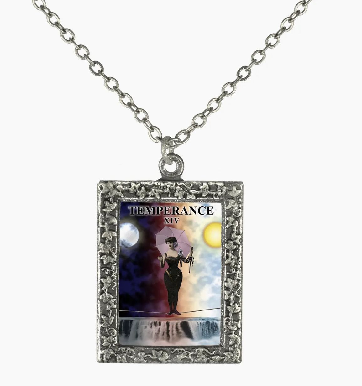 Temperance Tarot Card Necklace