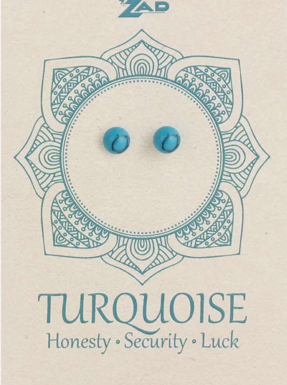 Turquoise Round Post Earring