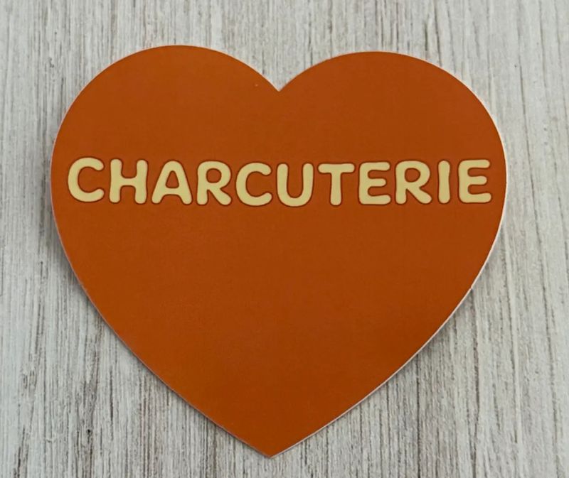 Charcuterie Heart Sticker 