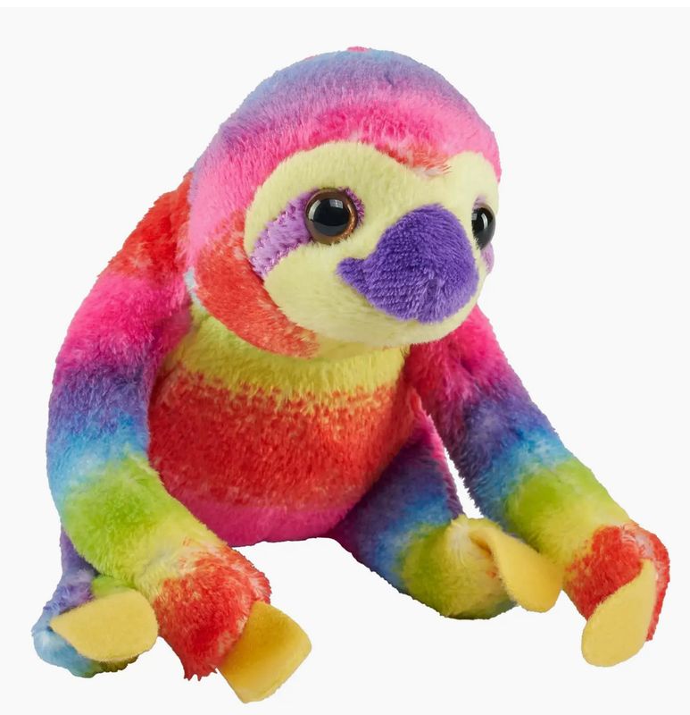 Mini Rainbow Sloth Stuffy