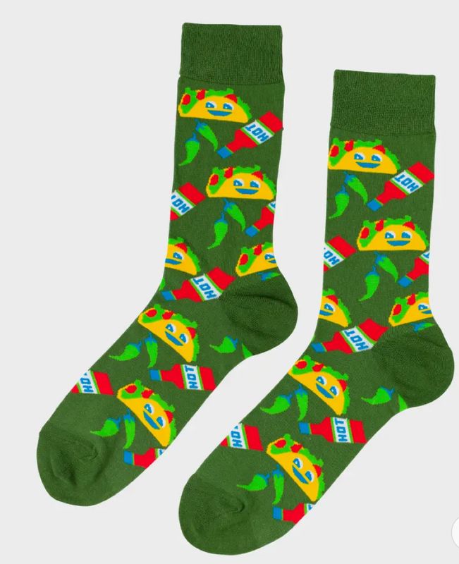 Taco Large Crew Socks